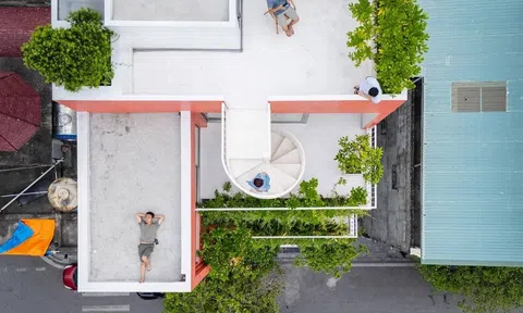Nhà 450m2 nổi bật với mặt tiền 6 tầng phủ xanh khác biệt trong lòng thành phố