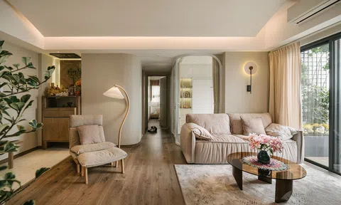 Những đường cong mềm mại tạo cảm giác mới lạ trong căn hộ theo phong cách Wabi-Sabi