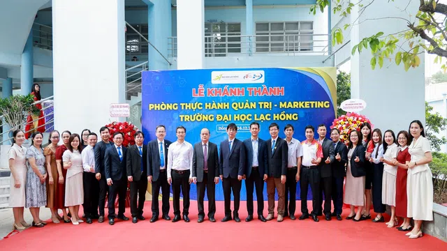 Đại học Lạc Hồng:  Khánh thành Phòng thực hành Quản trị -Marketing gắn đào tạo với thực tiễn doanh nghiệp